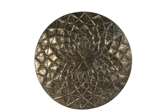 Zlatá nástěnná dekorace - štít 52 cm