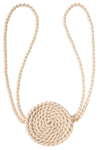 Ozdobný úvaz na závěsy - béžová