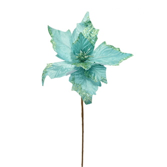 Poinsetie třpytivá - tyrkys Ø25x50 cm