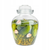 dóza  8,0l univer., kvas.víčko, sklo