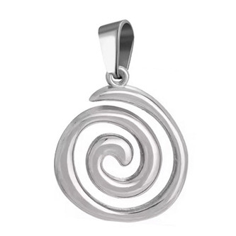 OPP1933 Ocelový přívěsek spirála