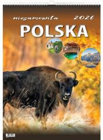 Kalendarz 2026 wieloplanszowy niesamowita Polska