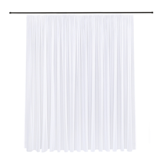 Záclona Laura, bílá, řasící páska - 245 mm, 450 mm