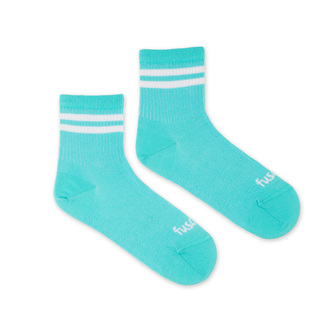 Tříčtvrteční ponožky Proužek světle modré Modré M (39-42)