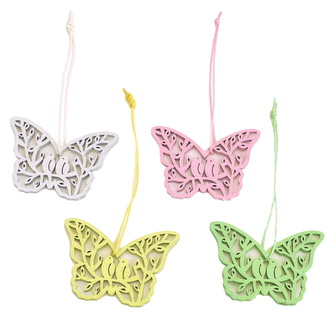 Perforovaní motýlci na zavěšení 4 ks