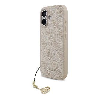 Guess 4G Charm Zadní Kryt pro iPhone 17 Tone on Tone Pink