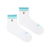 Tříčtvrteční ponožky Zmrzlina Bílé M (39-42)