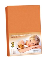 Jersey LUX - Mandarinková - 180x200 cm