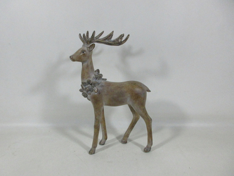 SANTA LILA Figura 18x8,5x28CM renifer