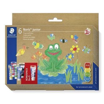 Prstové barvy "Noris Junior", 6 barvy, STAEDTLER 8816 D