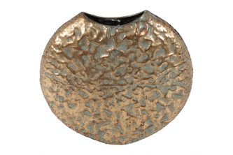 Zlatá váza Lisa May M, 39 cm