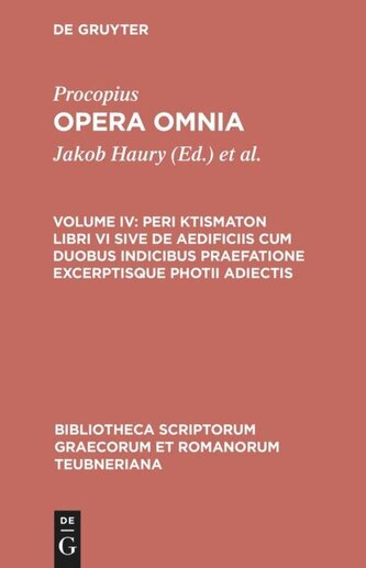 Peri ktismaton libri VI sive de aedificiis cum duobus indicibus praefatione excerptisque photii adiectis