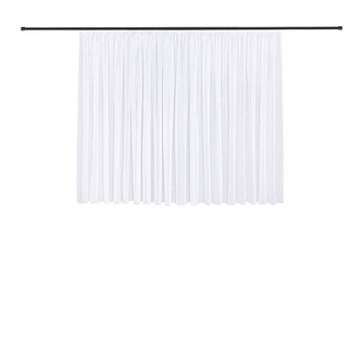 Efektní voál z recyklovaného materiálu - bílá, 150 mm, 300 mm