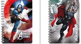 Notes spiralny A6 Avengers (10szt) DERFORM