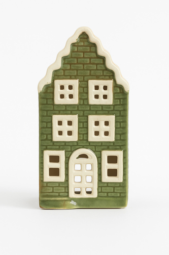 HYTTE Domek ceramiczny LED 5,6x5,2x11cm