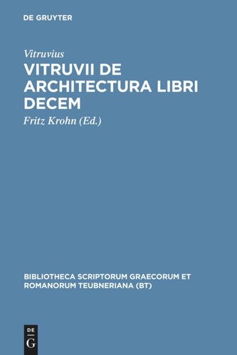Vitruvii de architectura libri decem Vitruvii de architectura libri decem