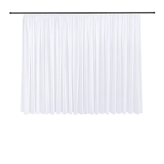 Efektní voál z recyklovaného materiálu - bílá, 180 mm, 450 mm