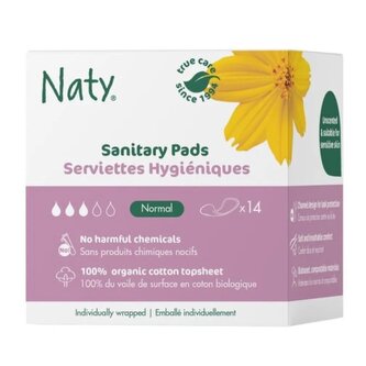 Dámské vložky Naty normal - 14 ks