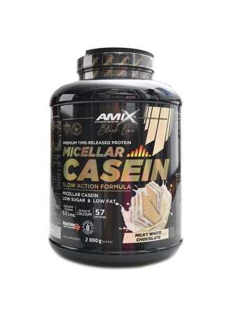 Amix - Black line Micellar casein 2000 g - raspberry cream kiss