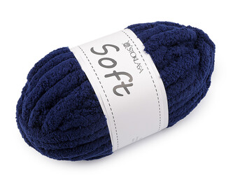 Pletací příze žinylková Soft 250 g - 1 ks - 24 modrá berlínská Pletací příze žinylková Soft 250 g - 1 ks - 24 modrá berlínská