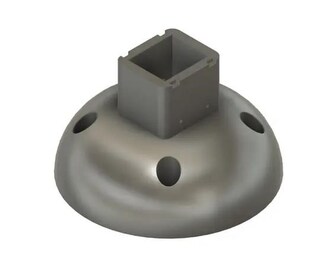 TP-LINK držák pro kamery Tapo C500/C510W/C520WS/C530WS pro montáž na vruty do polystyrenu, bílý s krytkou kabelů (1ks)