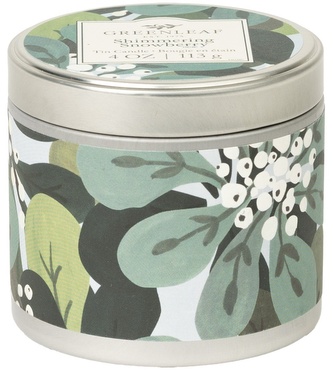Vonná svíčka v plechové dóze Shimmering Snowberry
