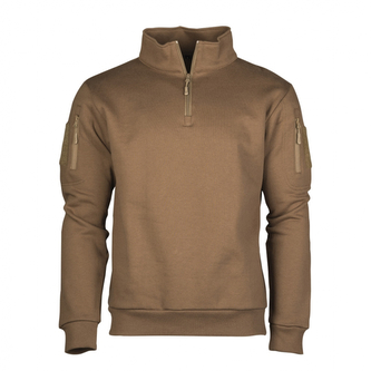 Mikina Mil-Tec Tactical Sweatshirt - hnědá, XL Mikina Mil-Tec Tactical Sweatshirt - hnědá, XL