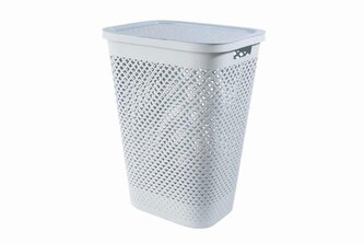 Koš na prádlo Curver Pure 55 l modrý s víkem