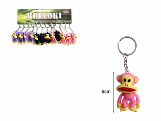 BRELOK MAŁPKA 12SZT Z9518