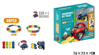 TOR FLEXIBLE TRACK PLAYSET 49PCS B/O 044-4