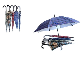 PARASOLKA DUŻA W KRATĘ Z10104