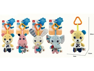 GRZECHOTKA ZAWIESZKA PLUSZOWA Z DZWONKIEM 100K-R