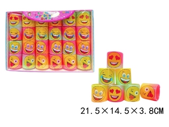 SPRĘŻYNA TĘCZOWA MINI Z BUŹKĄ 24SZT E1219