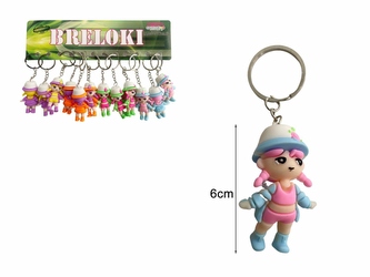 BRELOK DZIEWCZYNKA 12SZT Z9520