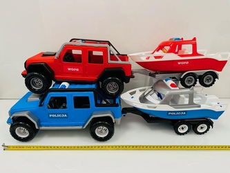 SAMOCHÓD+ŁÓDKA 5 MODELI ,71CM 022