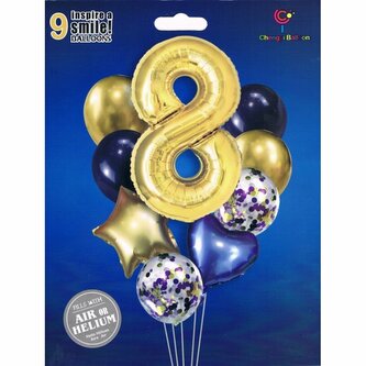 ZEST.BALONÓW FOL CYFRA BCF-204-8