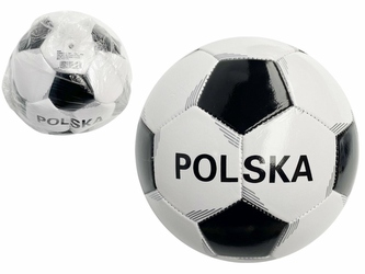 PIŁKA NOŻNA POLSKA CZARNO-BIAŁA 3 WARSTWY Z9857