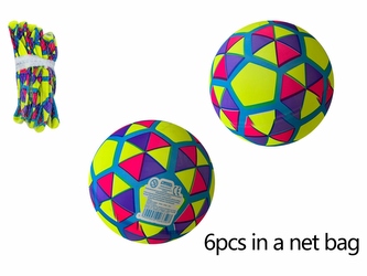 PIŁKA GUMOWA 23CM DELUXE NEONOWA Z9883