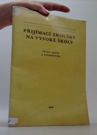 Přijímací zkoušky na vysoké školy  český jazyk a literatura