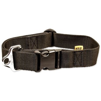 Obojek BAF nylon černý 4x43-74cm