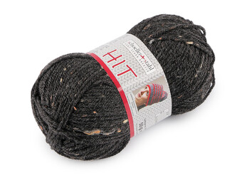 Pletací příze Hit s nopky 50 g - 1 ks - 5 (250) šedá tmavá
