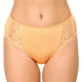 Dámské kalhotky Gina oranžové s krajkou (10120) XL