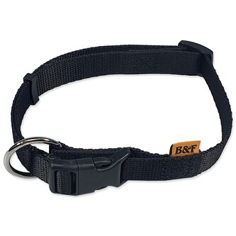 Obojek BAF nylon černý 2,5x40-66cm