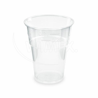 Kelímek (PLA) průhledný Ø84mm 0,3L [10 ks]