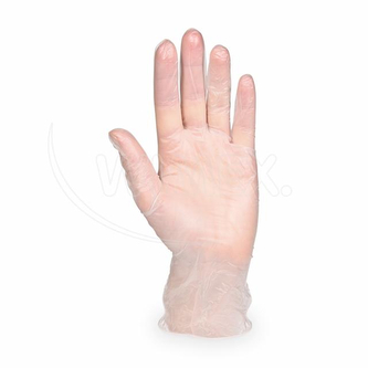 Rukavice (Vinyl) pudrovaná transparentní `S` [100 ks]