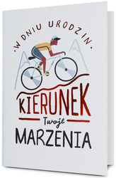 Karnet B6 HM-200 urodziny meskie rower, miedziane HM200-3021