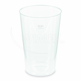 Kelímek vratný (PP) opakovaně použitelný Ø91mm 0,5L [30 ks]