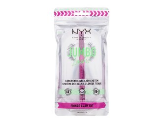 NYX Professional Makeup Jumbo Umělé řasy Lash! 1 ks Longwear False Lash System Fringe Glam Kit pro ženy