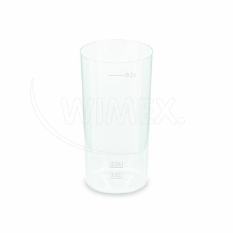 Kelímek vratný (PP) opakovaně použitelný Longdrink Ø56mm 2cl/0,2L [10 ks]