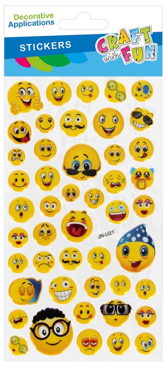 Naklejki wypukłe Emotki CRAFT WITH FUN 567336